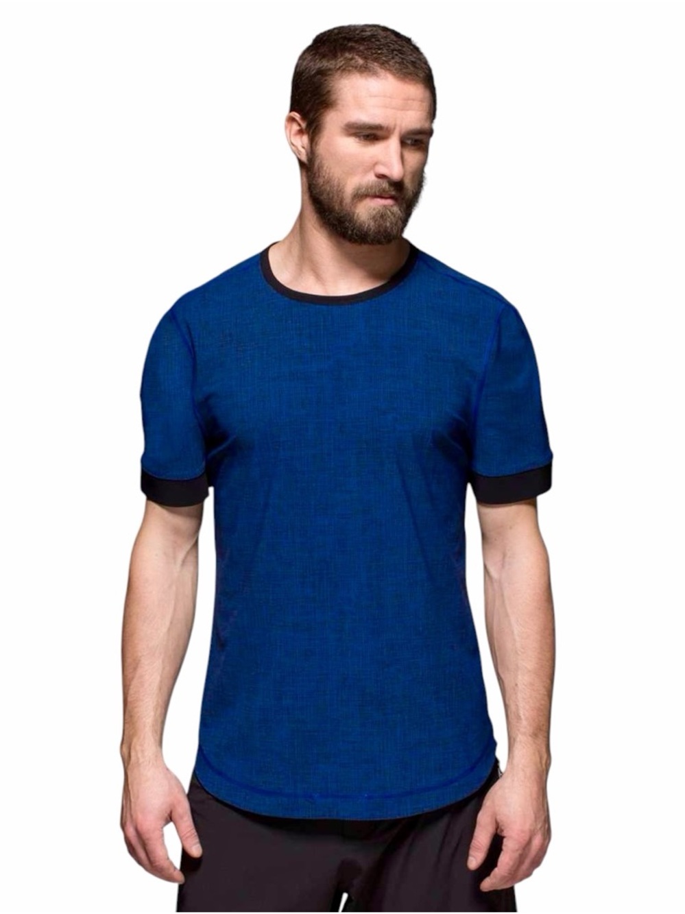 Lululemon – Ocean Tech Short Sleeve – Cove / Black Performance Tee – Sz. XL